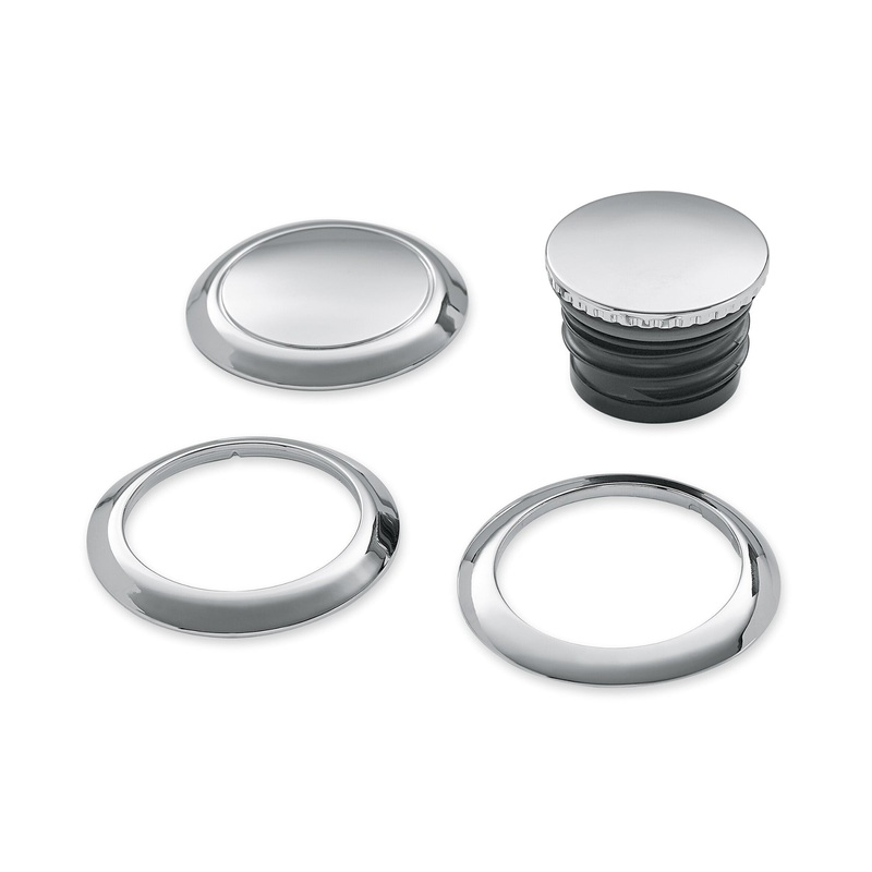 Harley-Davidson 61100131 Flush-Mount Fuel Cap and Left Side Tank Cap Kit