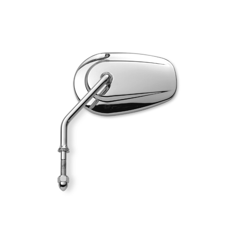 Harley Davidson 91845-03B Tapered Short Stem Mirror – Left Side KIT-MIRROR,LH/SHORT CNVX,CHRM