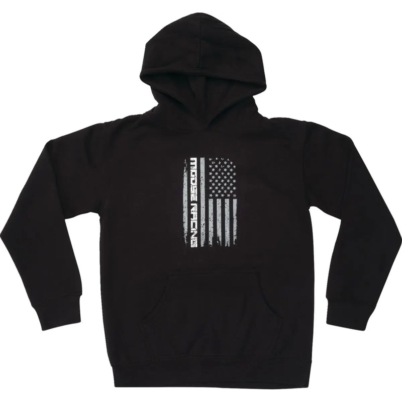 Moose Racing Stars And Stripes Forever Youth Hoodie Black