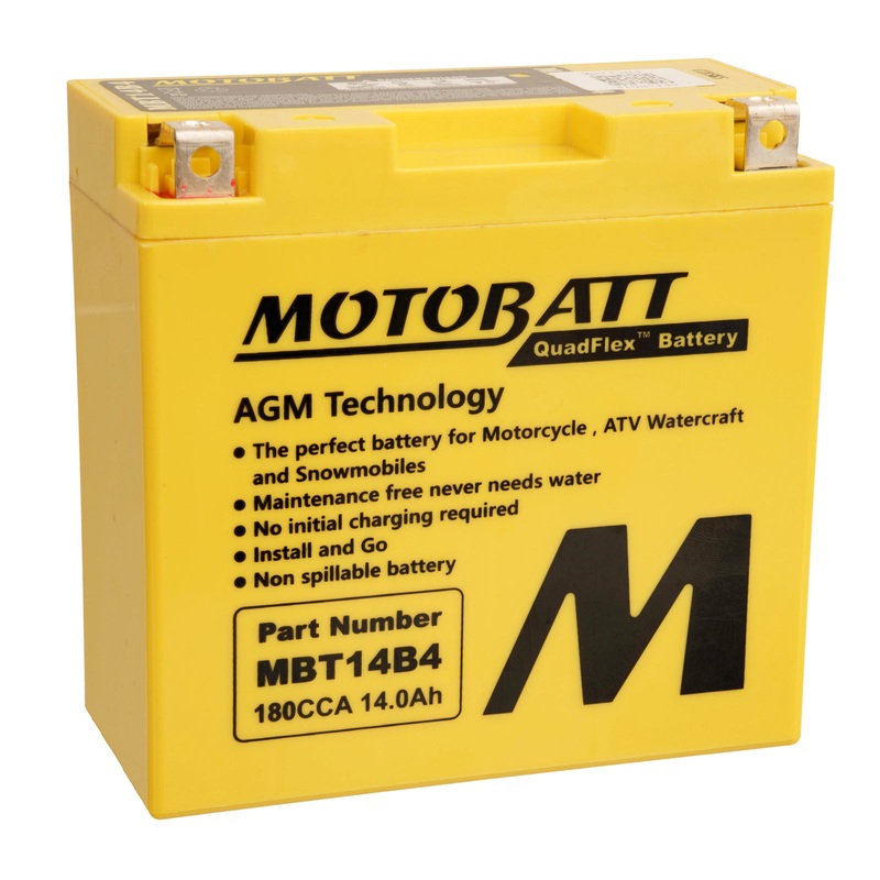 Motobatt Battery Quadflex AGM – MBT14B-4