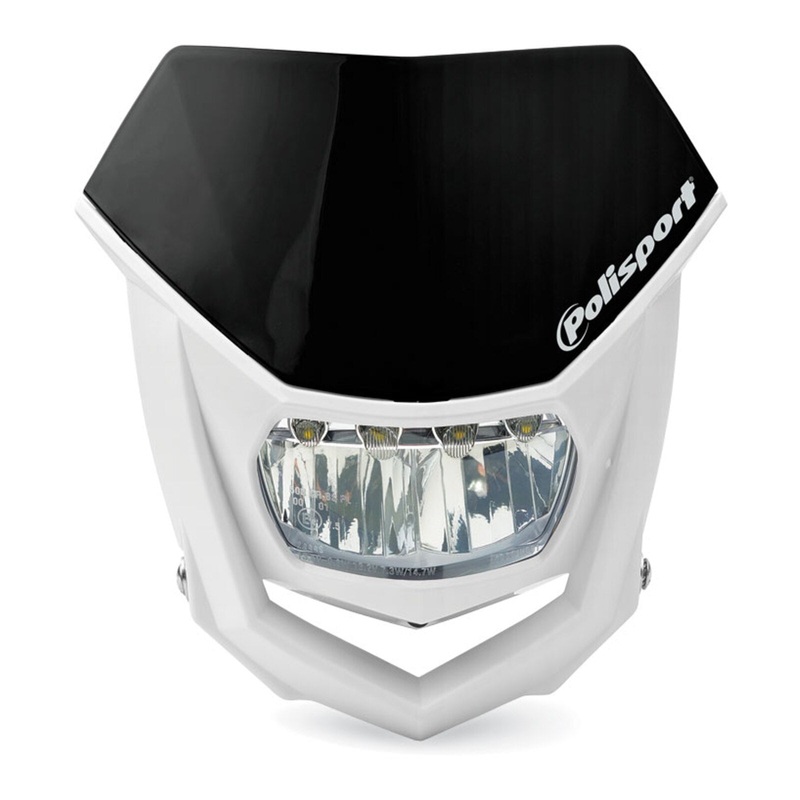 Polisport Halo LED Headlight – Black/White