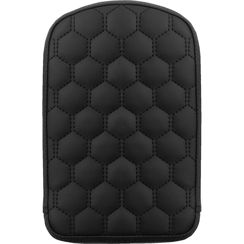 Sissy Bar Pad Tall HC, Black Stitch