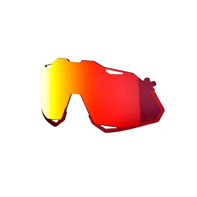 100% Hypercraft XS Replacement Polycarbonate Lens HiPER Red Multilayer Mirror