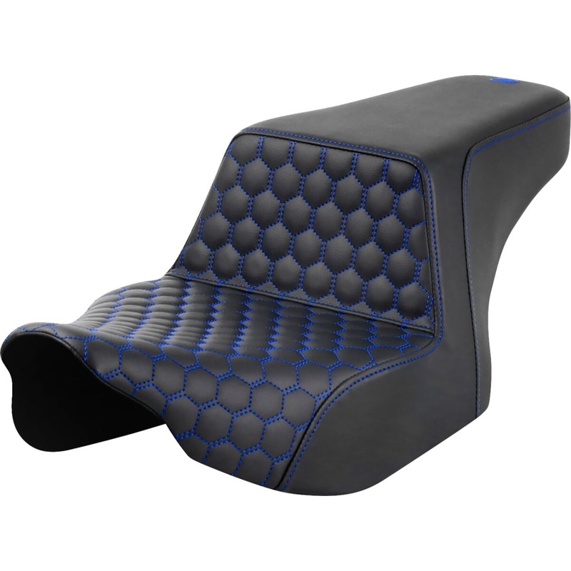 Step Up HC Seat, Blue Stitching – 23+ Touring