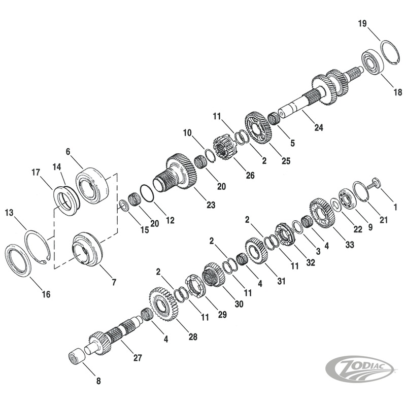 Transmission Parts for 2006-2022 Xl & Xr Sportster and Air Cooled Buell