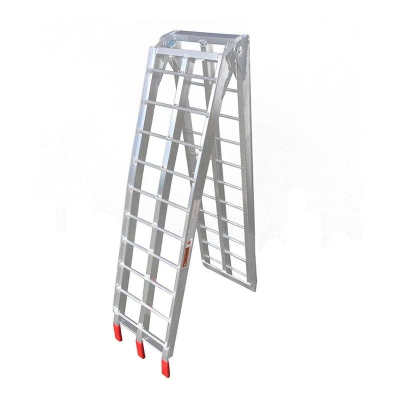 Whites Folding Alloy Ramp 226x30cm – 340kg Rated X-Bar style