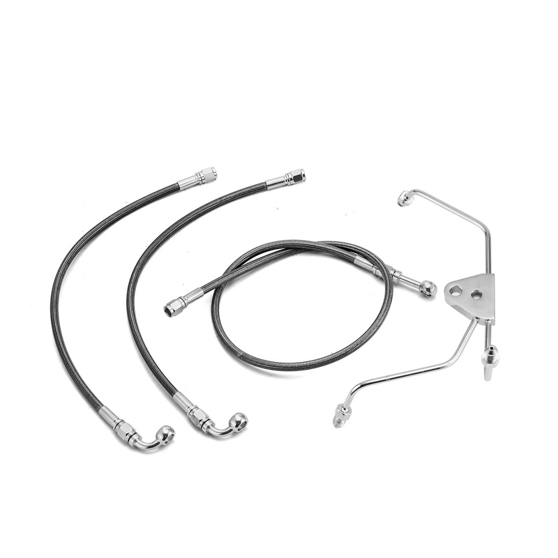 2008-2013 Harley Touring Electra Glide/Road King/Road Glide Non-ABS Models Extended Length Non-ABS Hydraulic Front Brake Line Kit (for 12″-14″ Handlebar)