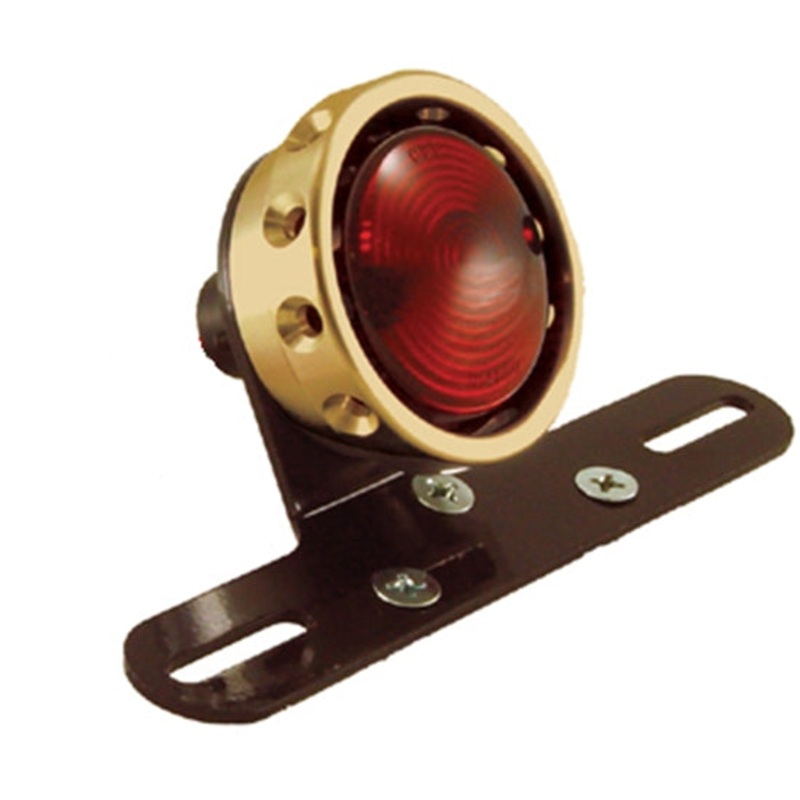 Brass Vintage Drilled Tail Light