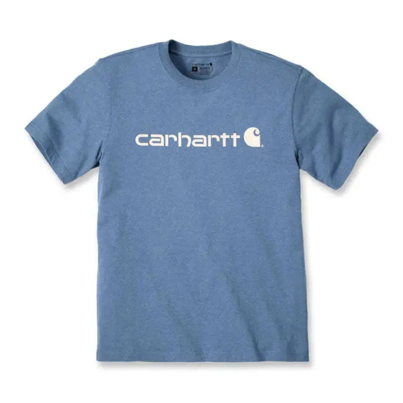 Carhartt Core Logo Short Sleeves T-Shirt Thundercloud Heather