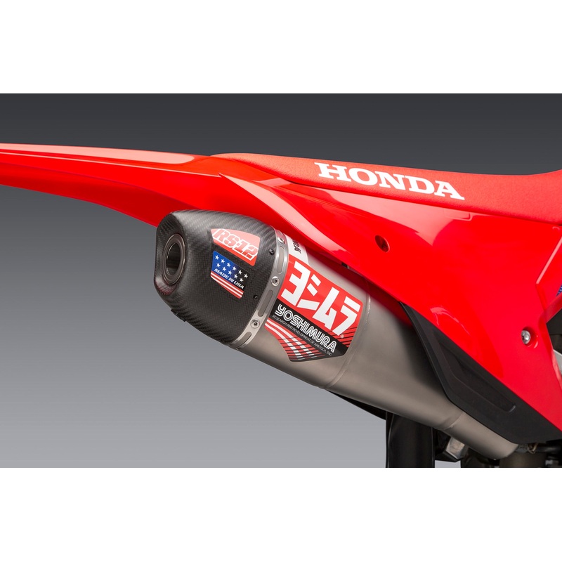 CRF450R/RX 2021-2024 / CRF450R-S 2023-2024 RS12 Stainless Slip-On Exhaust, w/ Stainless Muffler