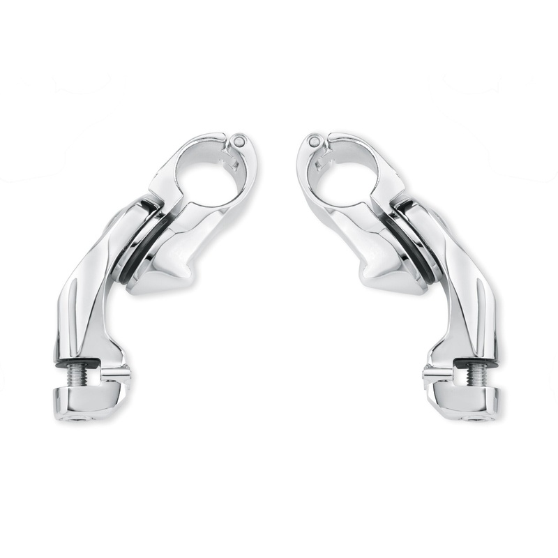Harley Davidson 50830-07A Short Angled Adjustable Highway Peg Mount Kit ADJ HWY PEG MNT,SHORT,CHROME