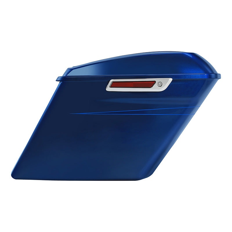 HR3 Superior Blue 2015S 5″ Stretched Extended Saddlebags For Harley Touring 2014-2022