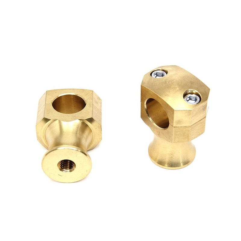 1″ Diameter Shorty Style Brass Riser Set