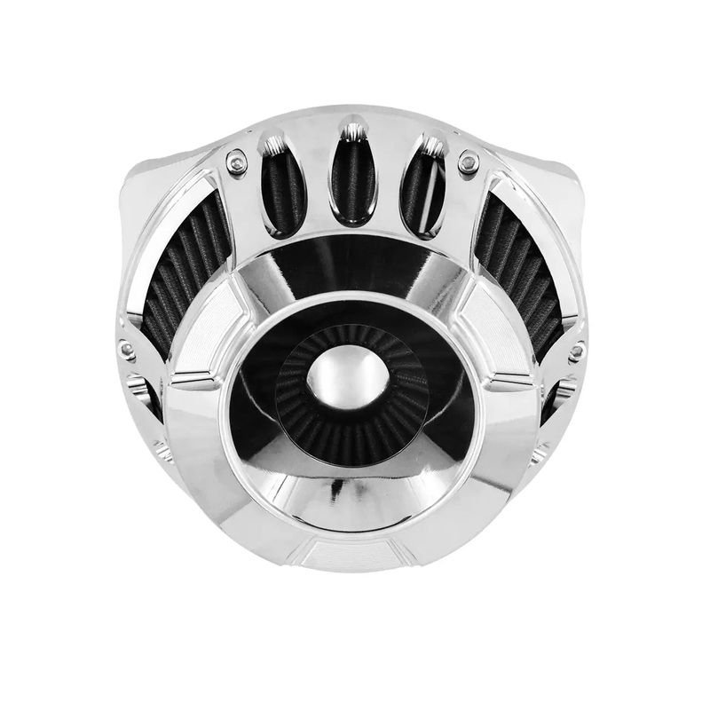 CNC Chrome Air Cleaner Intake Filter For Harley Touring ’17-’25 Softail ’18-’24