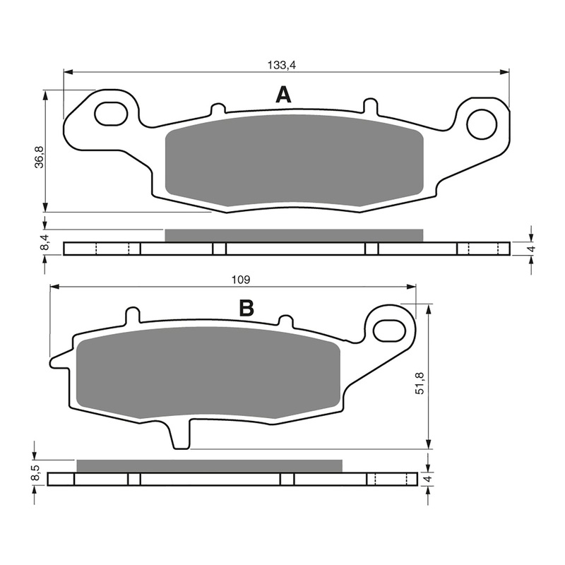 GOLDfren Brake Pads Sintered Sports GF124 – S3 ( PH194 )