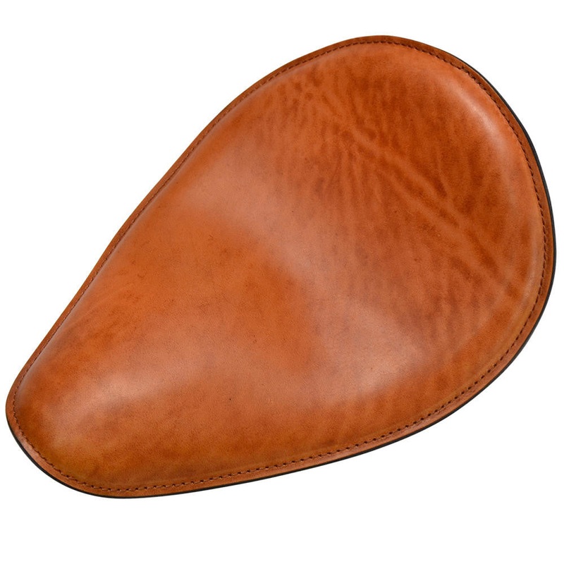 Leather Motorcycle Solo Seat – Brown