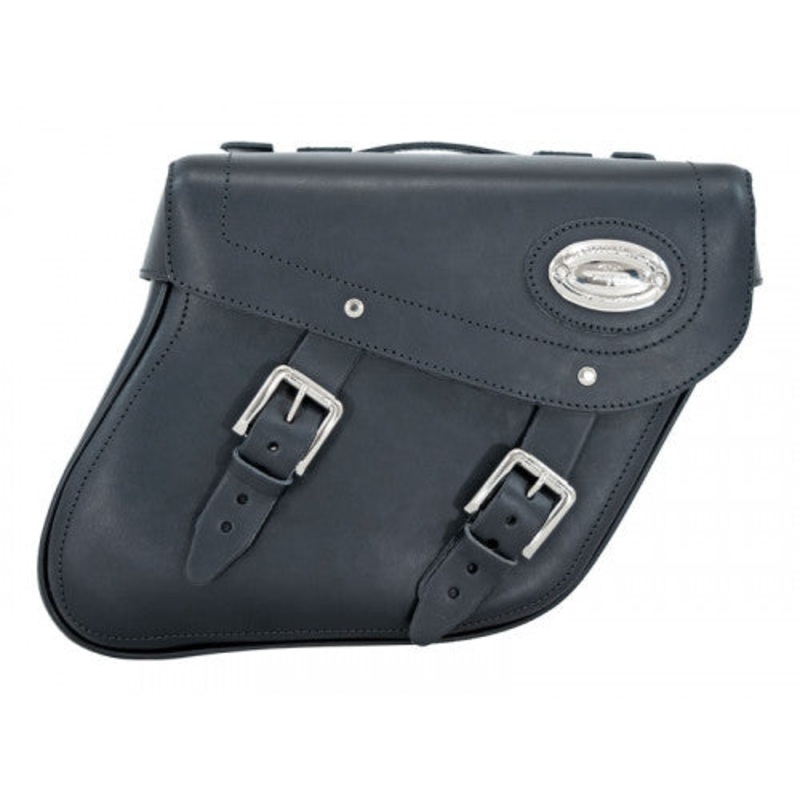 Longride Leather Saddlebags Black – 24 Liters