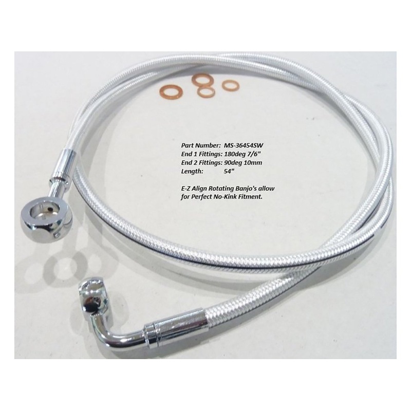 MS Cables – 54″ E-Z Align Front Brake Line