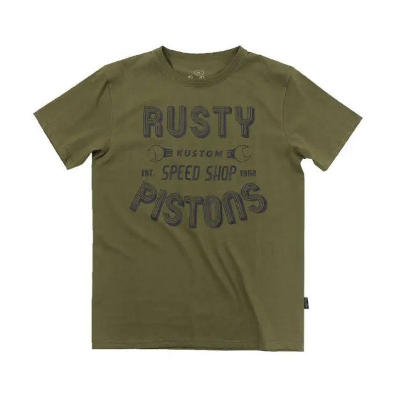 Rusty Pistons Hulton T-Shirt Khaki