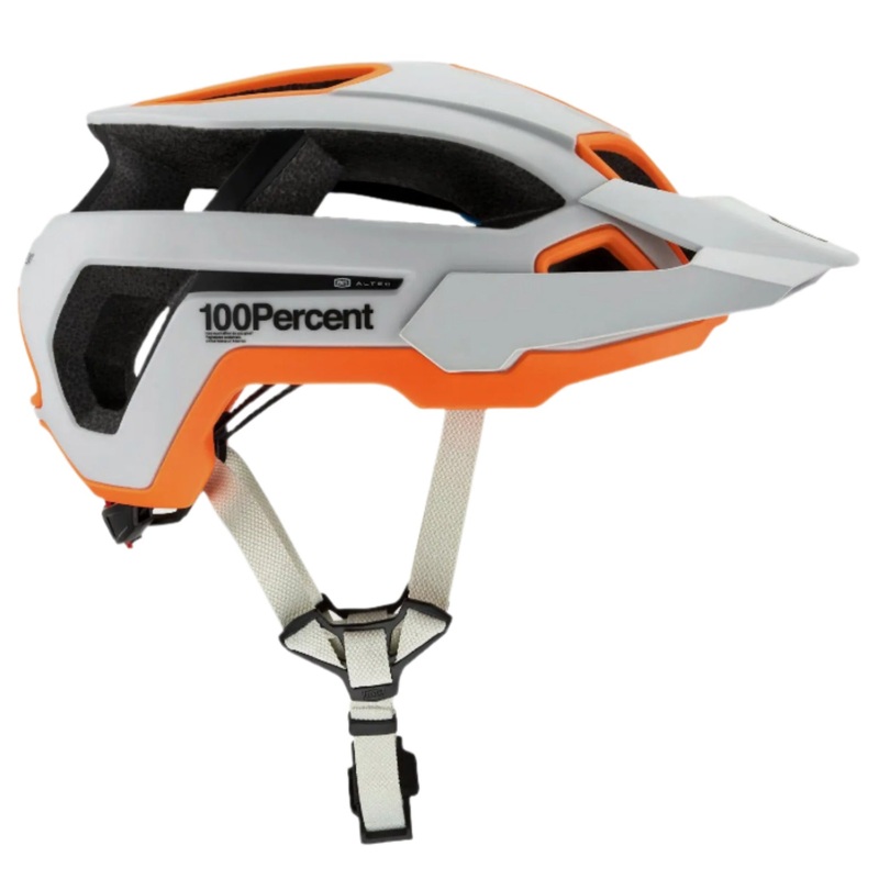 100% Altec Fidlock Cycle Helmet 2021 Light Grey