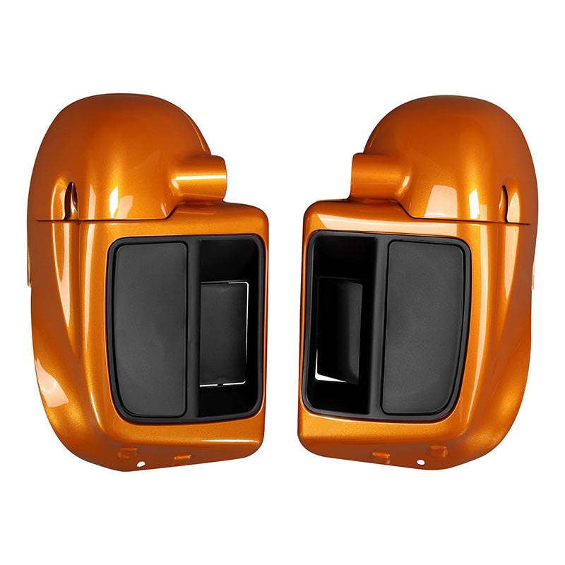 HR3 Amber Whiskey 2014SG Vented Lower Fairing Kit with 6.5″ Speaker Pods For Harley Touring models 2014-2024