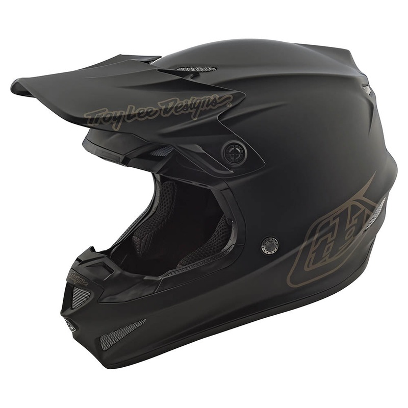 Troy Lee Designs SE4 Polyacrylite Block Youth MX Black