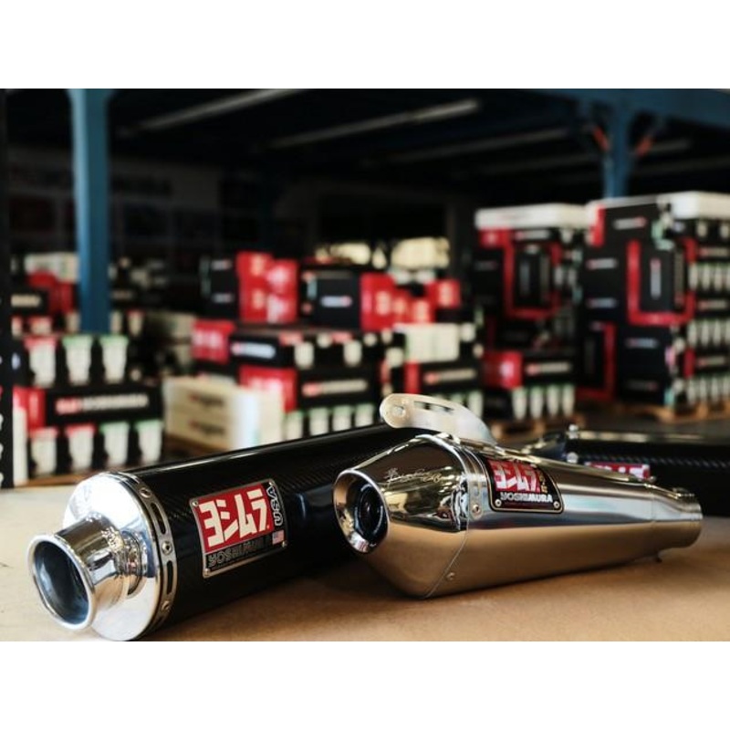 12” R77 Left Muffler Stainless/Carbon Fiber Flared End Cap