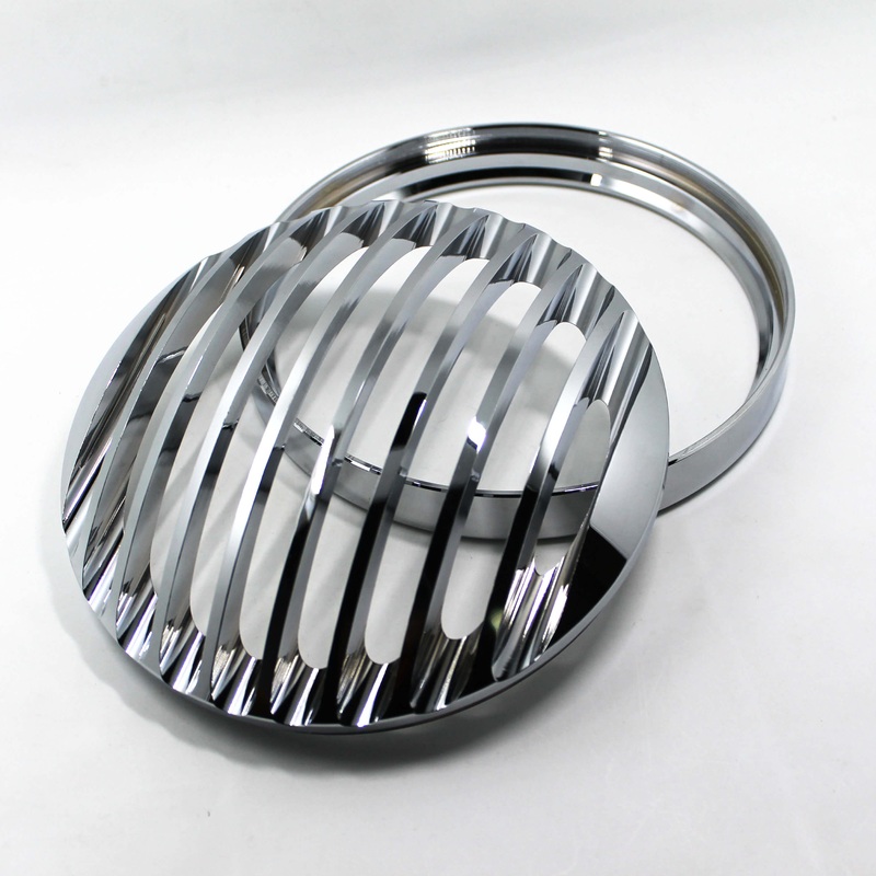5.75″ Aluminum Headlight Grill Cover For Harley Sportster 883 1200 ’04-’22 | Mactions