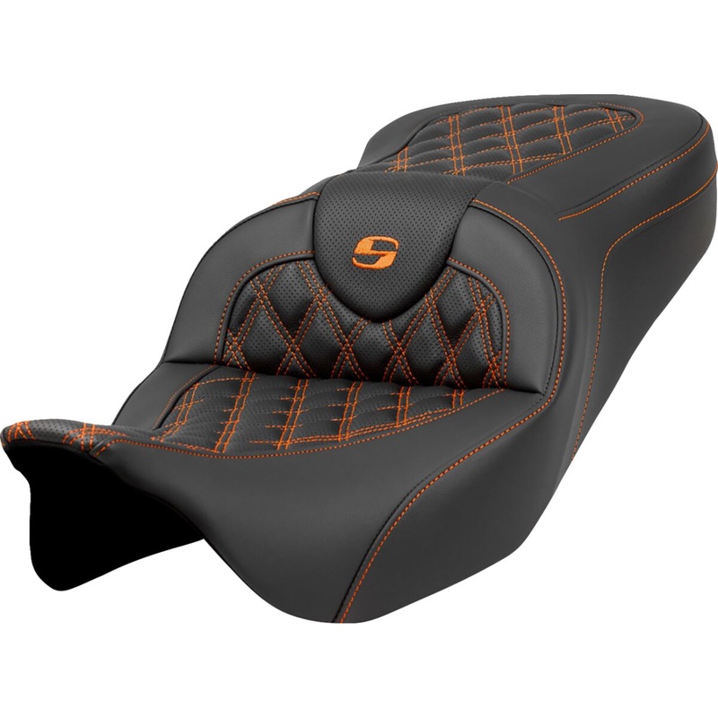 Roadsofa LS Seat, Orange Stitch – 08-23 Touring