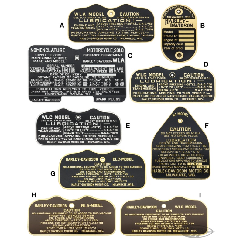 Vintage Caution & Data Plates