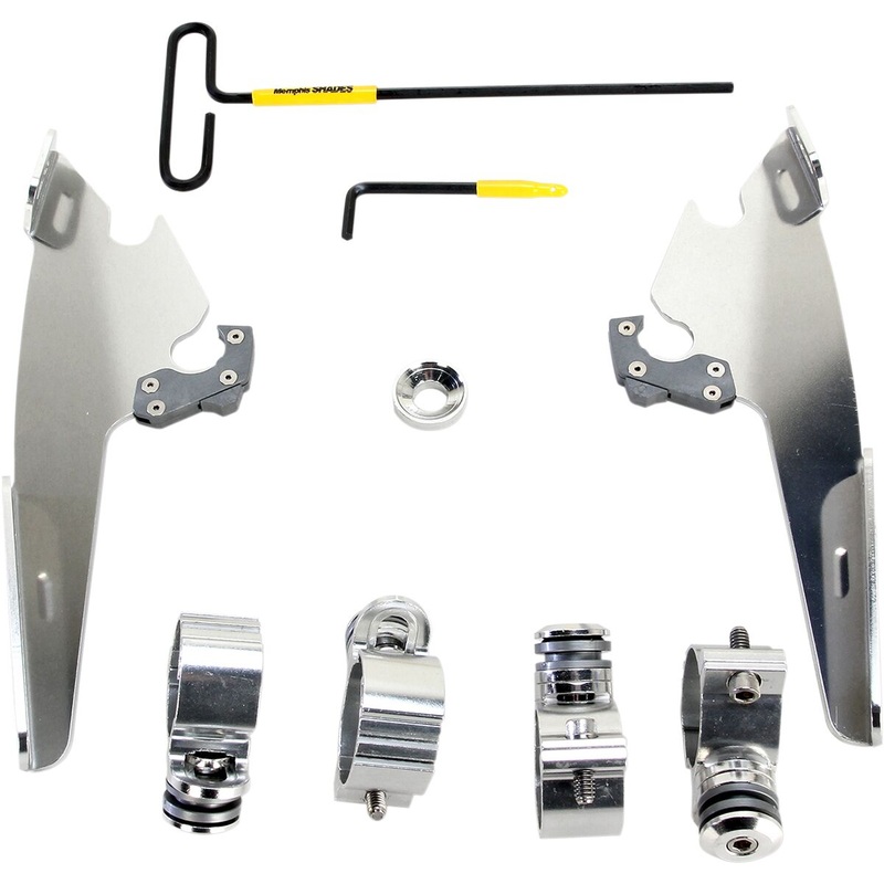 Batwing Fairing Trigger-Lock Mounting Hardware, Polished – 11-19 Sportster XL