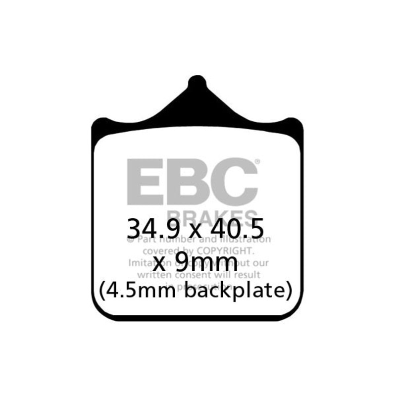Brakes –  FA604/4HH Fully Sintered – EBC (Front)