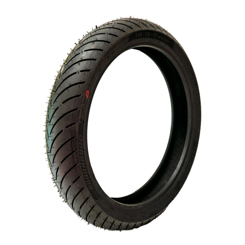 Eurogrip Roadhound 110/70ZR17 Front Tubeless Tyre (54H Rating, Bias)