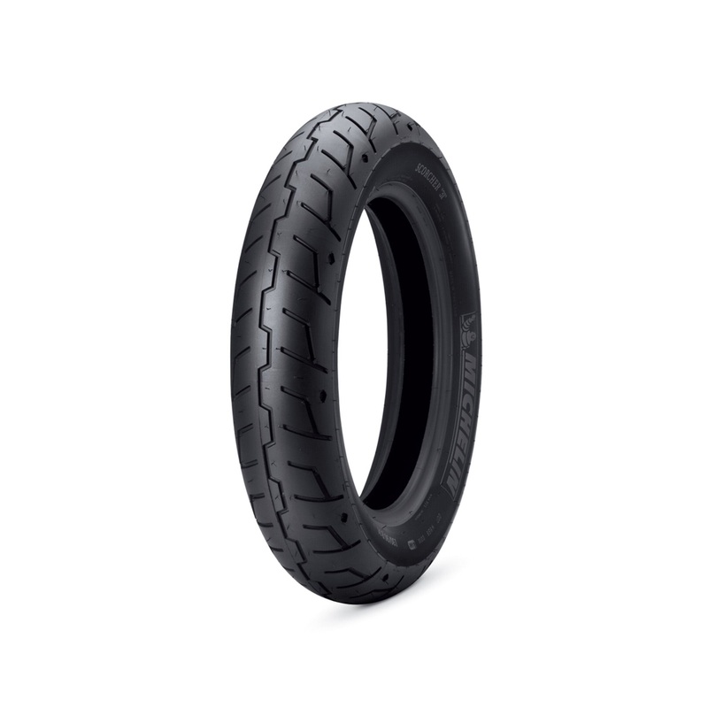Harley Davidson 55035-11A Michelin Scorcher Tire Series – 130/90B16 Blackwall – 16 in. Front TIRE,FR,130/90B16 M/C 73H,SCOR