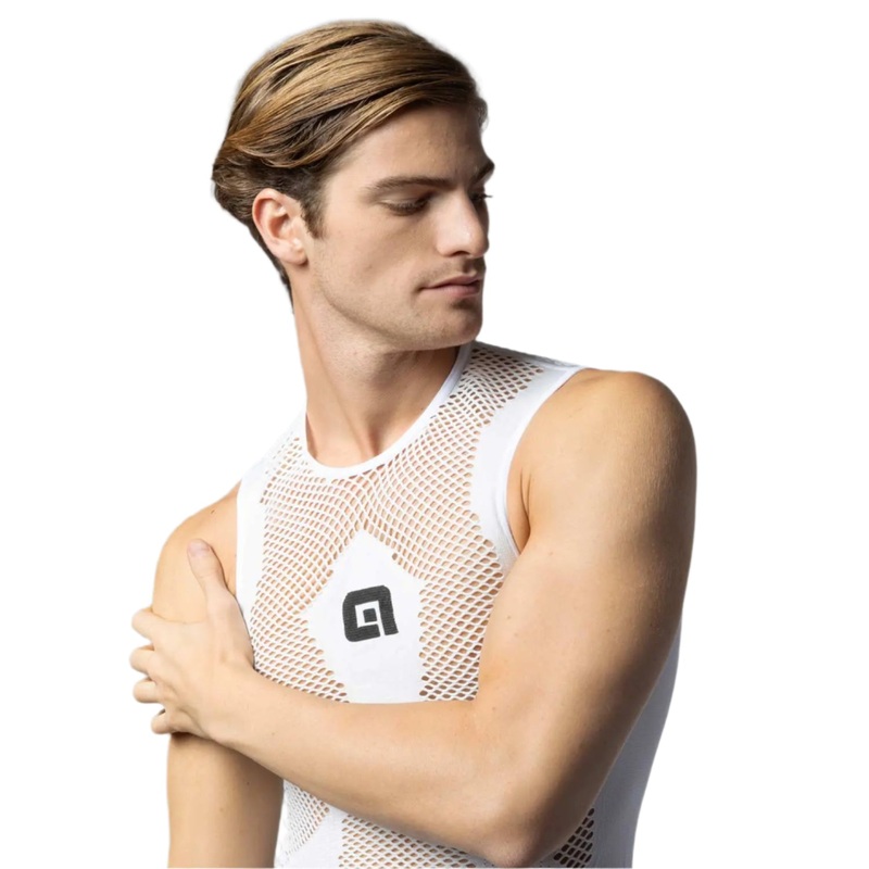 Ale Clothing S1 Summer Intimo Sleeveless Cycle Base Layer White