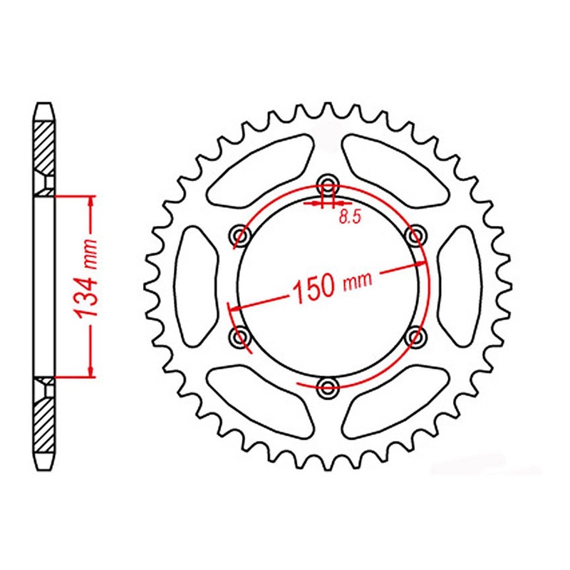 MTX 460 Steel Rear Sprocket #520 (11-110)