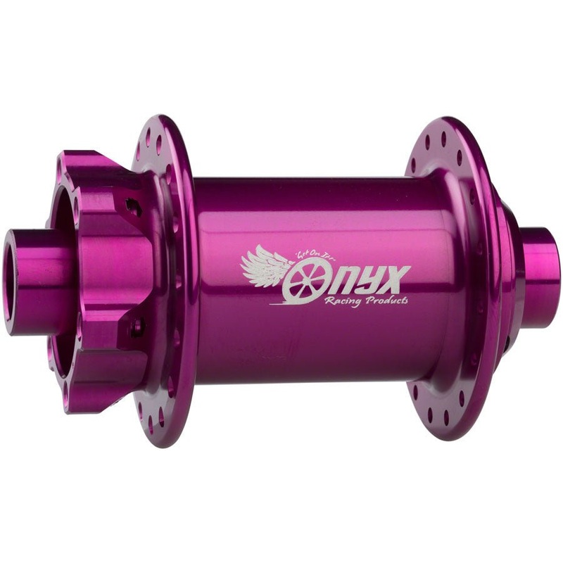 Onyx MTB Front Hub – 15 x 110mm Boost 6-Bolt Purple