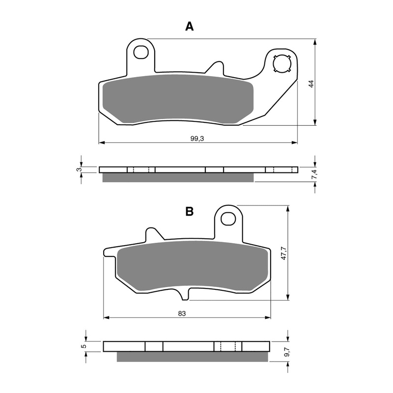 GOLDfren Brake Pads Sintered Sports GF065 – S3 (PH97)