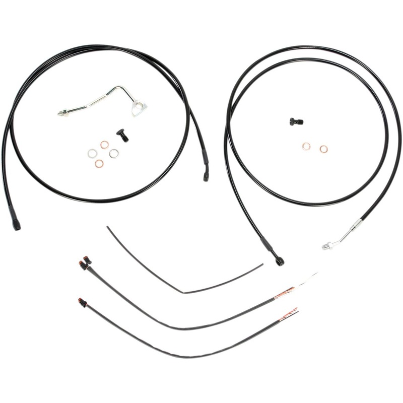 Cable Kit 13″ Black Vinyl Stainless Handlebar W/Abs