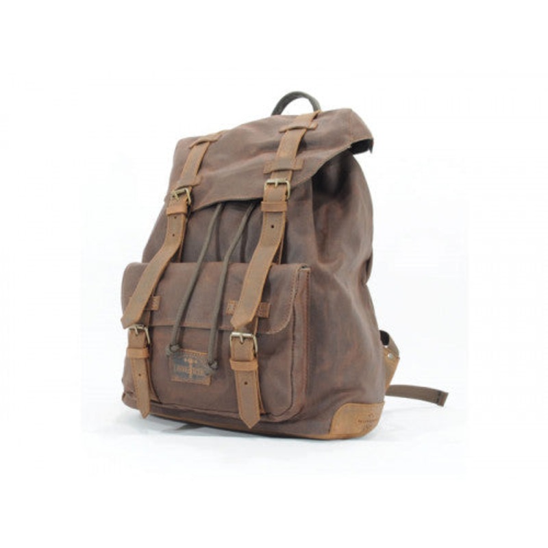 Longride Waxed Canvas Backpack Brown – 13 Liters
