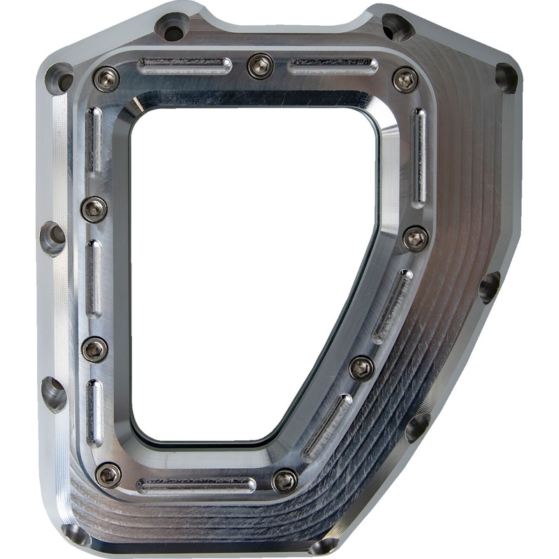 Assault Series CAM Cover With Window, Raw – Twin Cam
