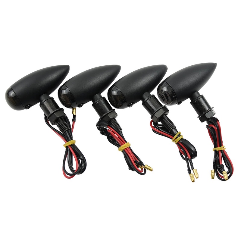 Mactions Motorcycle Turn Signal Bullet Indicator Light for Harley