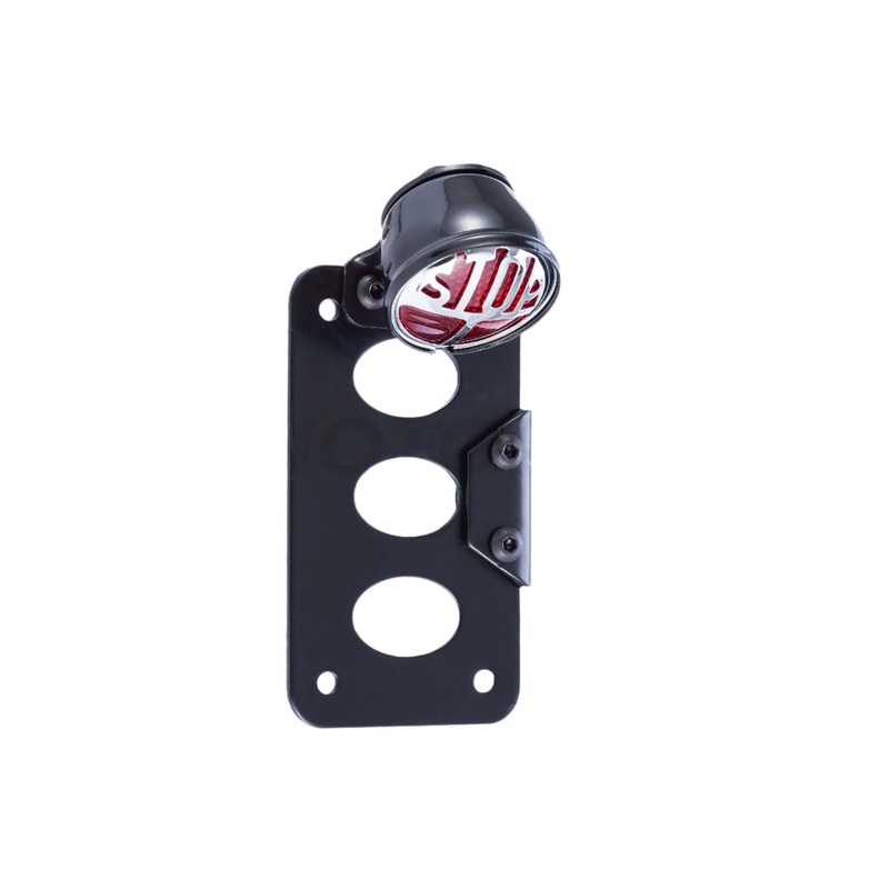Tail light custom motorcycle “STOP” with license bracket
