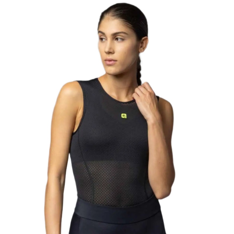 Ale Clothing Velo Active Intimo Ladies Sleeveless Cycle Base Layer Black
