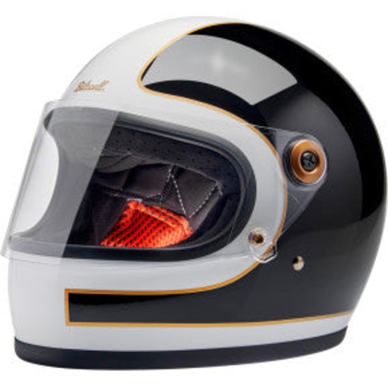 BILTWELL Gringo S Helmet Black & White Tracker