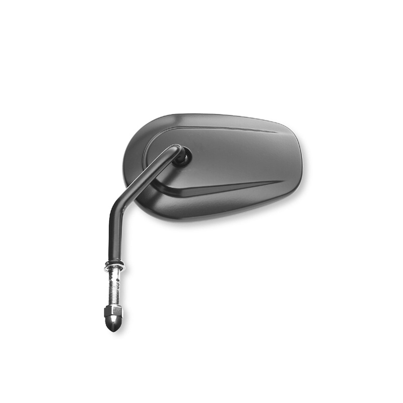 Harley Davidson 91983-03B Tapered Short Stem Mirror – Left Side MIRROR LEFT SHORT STEM BLACK