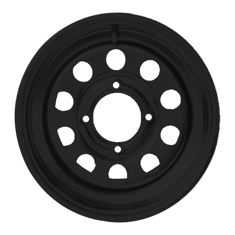 Whites ATV/UTV Steel Rim 14×6 Can-Am Front 4/137 +13 – Black