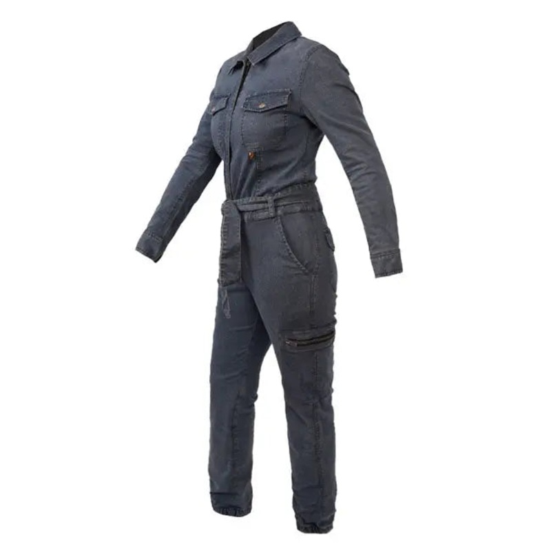 ByCity Black Hawk Ladies Overall Denim