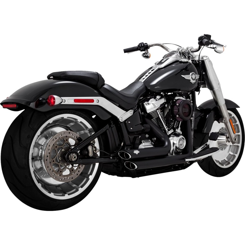 Short Shots Staggered Exhaust Black
