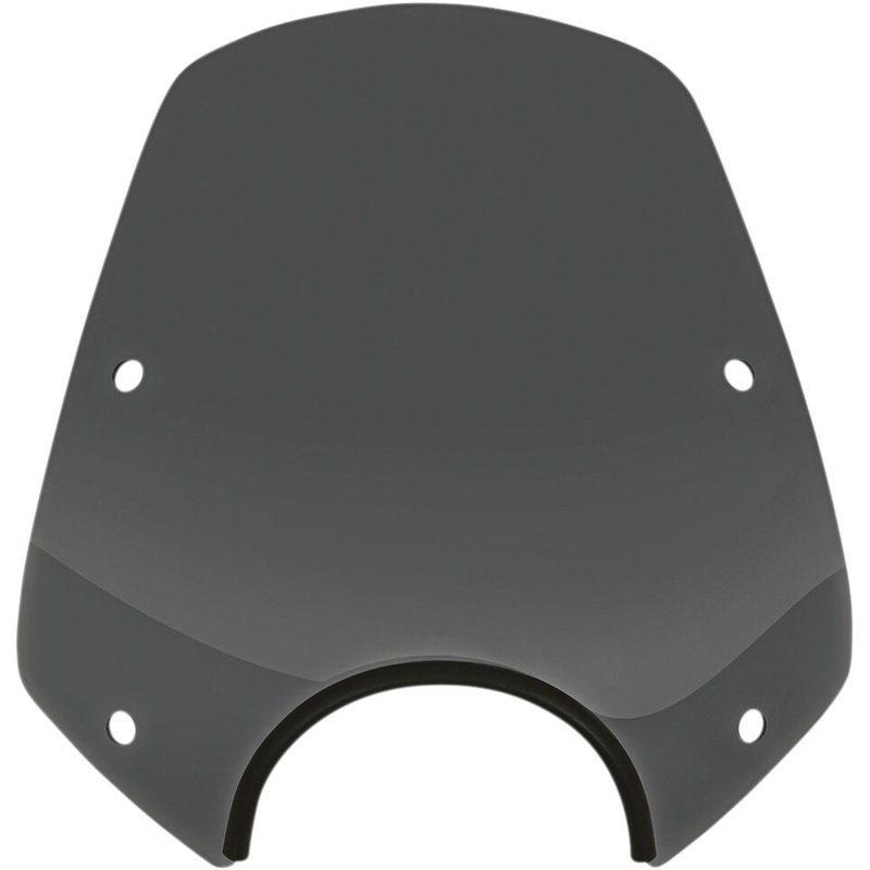 Windshield Del Rey Sportshield, Dark Black Smoke – Sportster & Dyna & Softail